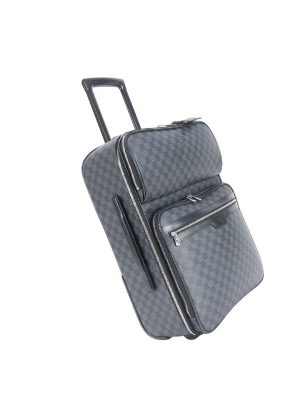 Louis Vuitton Damier Graphite Pegase 55 Leather Suitcase Bag - Picture 1 of 12